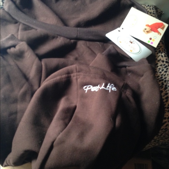 Large Dog's Hoodie Brown Pet Life - Picture 3 of 6